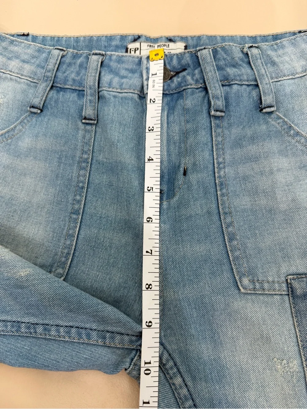 Rare Free People Festy Super Flare Patchwork Jeans in Selena Wash Size 26